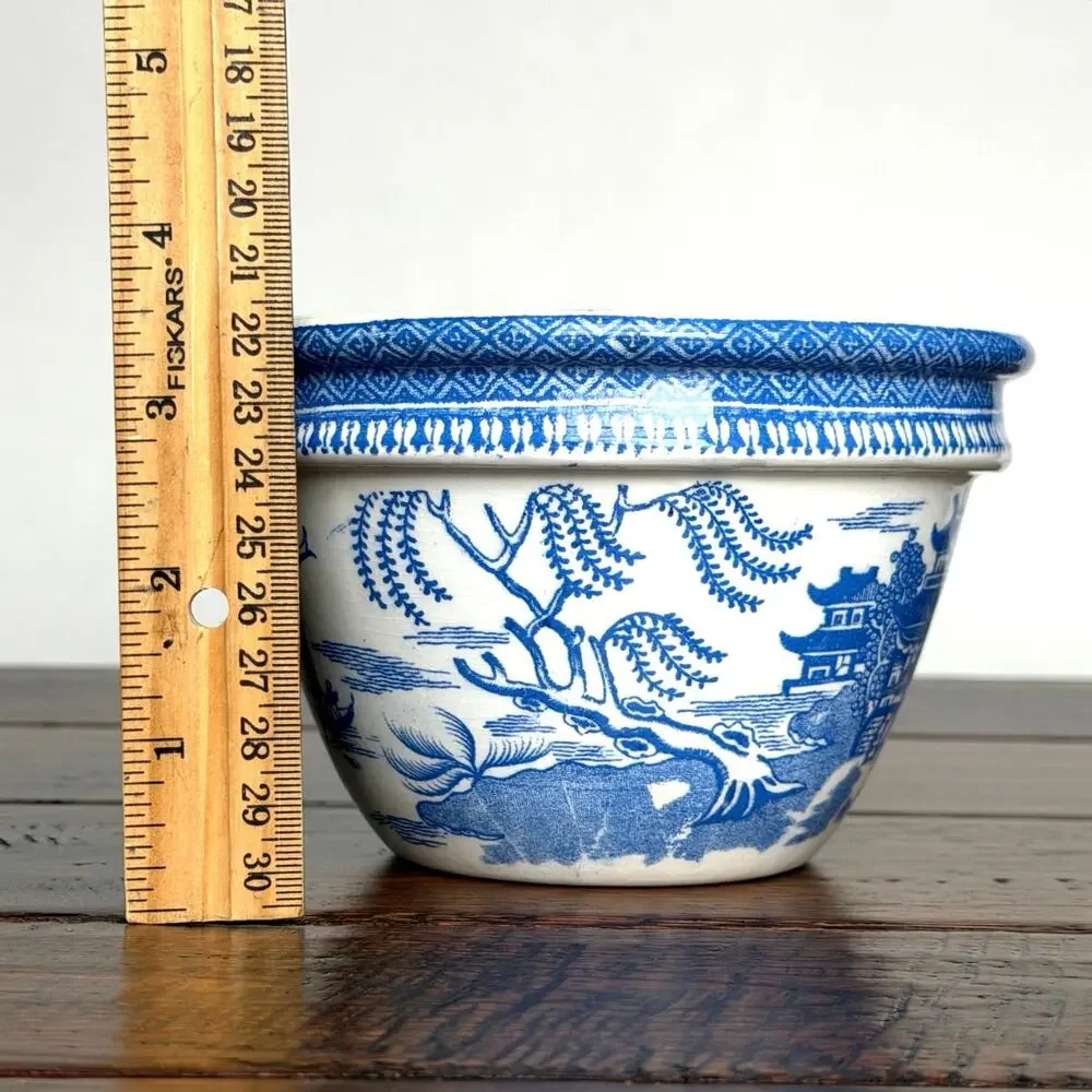 Vintage Maling Blue Willow Bowl – Vintage English Chinoiserie Transferware